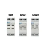 Comutator Manual Monofazat 63A, 2P, Transfer intre Doua Surse - imagine 5